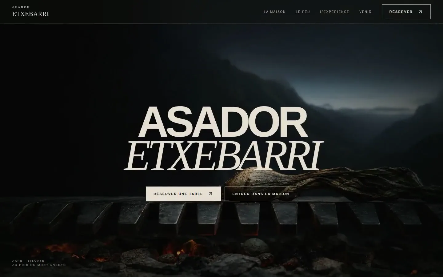 Aperçu spéculatif et non officiel de Asador Etxebarri