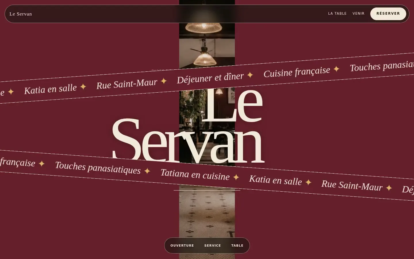 Aperçu spéculatif et non officiel de Le Servan
