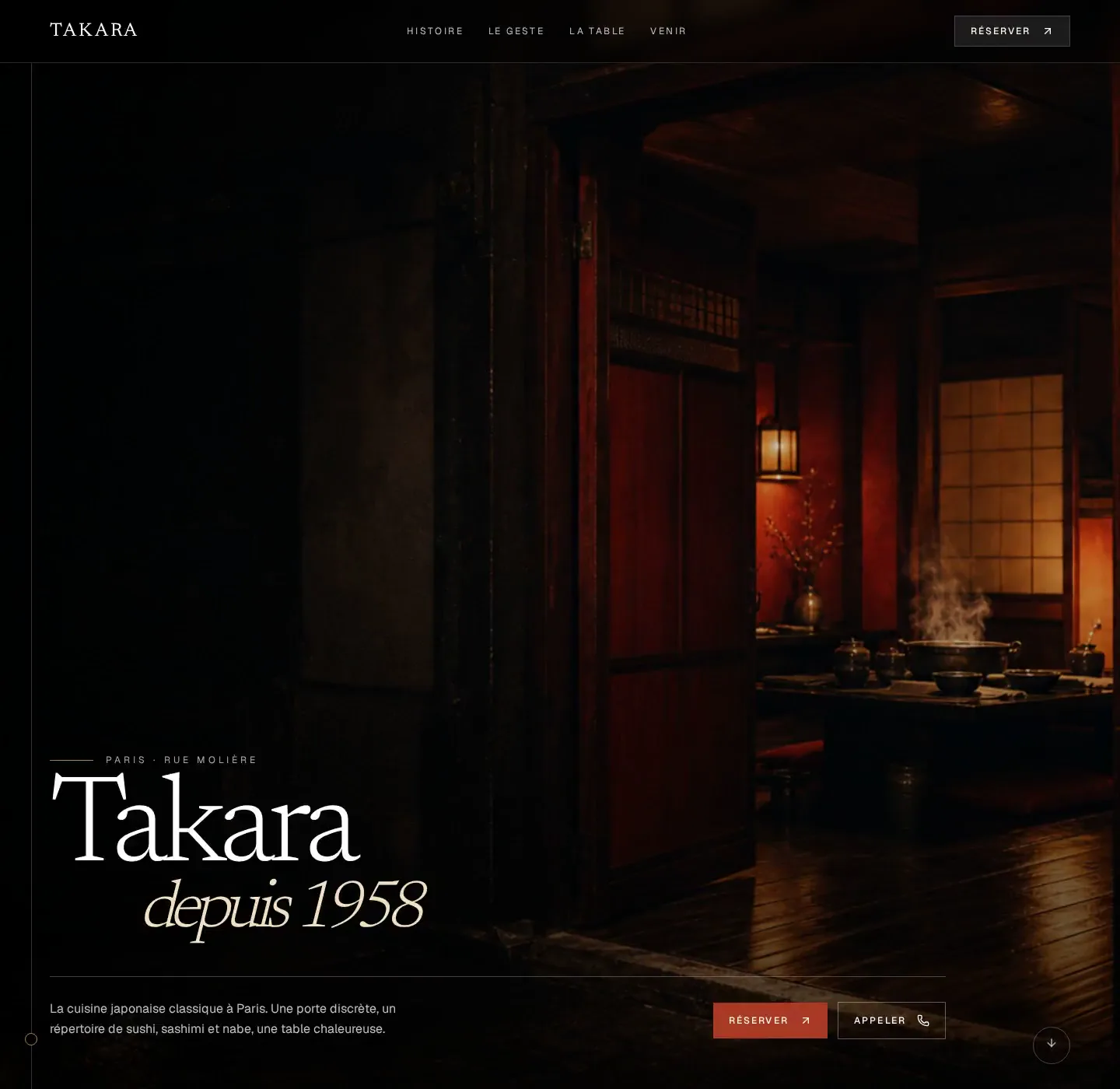 Aperçu spéculatif et non officiel de Restaurant Takara